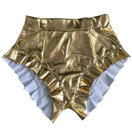 Novo designer 2024 estilo feminino sexy calças quentes plissado plissado rosto brilhante sexy feminino esporte mini shorts