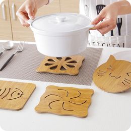 Table Mats Creative Cute Tea Coffee Cup Pad Placemats Decor Coasters Durable Heat Resistant Square Round Drink Mat 1 Pcs