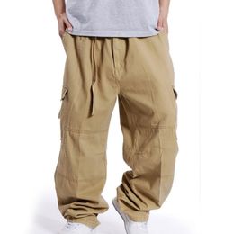 Men's Pants Loose Spring Summer cargo pants men 6XL 7XL 9XL 10XL Plus size weight 150kg casual men pants 4 colors 230320