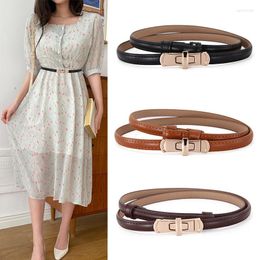 Belts Ladies Belt With Dresses In The Long Sweater Soft Leather Non-porous Adjustable Fine