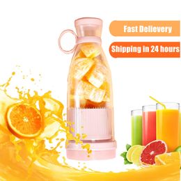 Fruit Vegetable Tools ANYUFA 500ml Glass Fresh Juice Blender Mini Hand Food Processor Smoothie Portable electric mixer Maker Home Appliance 230320