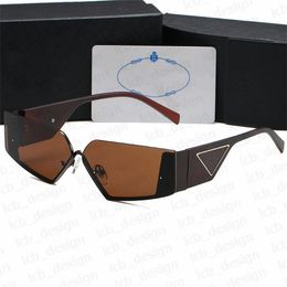 Praada Dsigner Sunglasses Personality Designer Sunglass Fashion Triangular Patten Sunglasses Women Men Sun Glass Goggle Adumbral Option Eyeglasses Outdoor 996
