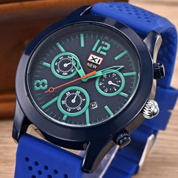 Wristwatches XI Mens Sports Watches Silicone Strap Fashion Design Date Calendar Casual Quartz Watch For Boys Reloj Hombre Moda Deportivo
