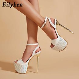 New Summer Open Toe High Heels Platform Fashion Sandals Sexy Buckle Strap Women Club Pole Dancing Shoes 230306