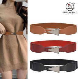 Belts Wide Waistband Women's Simple And Versatile Decorative Dress With Waist Accessories Sweater Fashion Stripe Elastic Belt