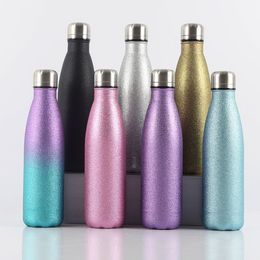 Water Bottles 500ml Double-Wall Thermos Insulated Vacuum Flask Stainless Steel Water Bottles Gym Sports Thermoses Cup Therm Portable Thermoses 230320