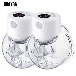Breastpumps XIMYRA S12 Hands Free Electric Pumps Mother Milk ctor Portable Air Pump Wearable Wireless pump 230317
