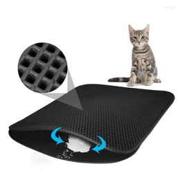 Cat Beds Litter Mat Pad Double Layer Folden Waterproof Trapping Pet Clean Non-slip Products For Cats Accessories