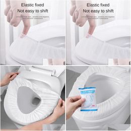 Toilet Seat Covers Sublimation Disposable Mats Nonwoven Toilets Papers Waterproof Matic El Toiletes Er Boutique Maternity Mat Drop D Dhz19