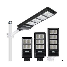 Solar Street Light Led Lamp Pir Sensor 80W 120W 160W Waterproof Ip65 Wall Outdoor Garden Landscape Security Drop Delivery Lights Lig Dhfgd