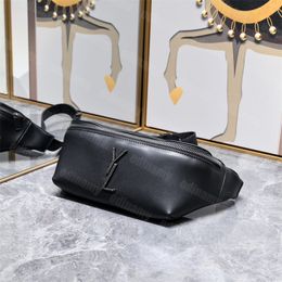 Designer Leather Fashion Fanny Pack Unisex Bumbag Letters Woman Belt Bag Men Purse Length 25cm Luxury Waist Bags 19111