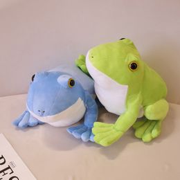 32/40cm Creative Frog Plush Pillow Stuffed Soft Simulation Plush Frog Toys Cushion Cute Dolls for Children Kids Birthday Gift