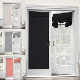 Sheer Curtains High-End Sound Insulation And High Shading French Door Punch-Free Glass Drapes Multi-purpose 230320