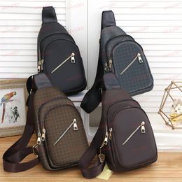 Men Outdoor Bags Crossbody Bag Gym Chest Bag Designer Fanny Pack Multi Purpose Knapsack Luxury Sling Bags Old Flower Grid Design