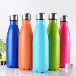 Water Bottles 500ml for sports bottles double wall insulated vacuum sheets thermostat without bisphenol A stainless steel water bottles cola water bottles 230407