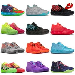 2023 Boots OG LaMelo Ball 1 Basketball Shoes MB.01 Be You LO UFO Black Blast Rick and Morty Mens Sneakers 40-46