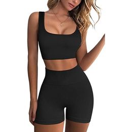 Yoga Outfits Seamless Woman Sportswear Yoga Sets Workout Sports Bra Gym Clothing High Waist Legging Fitness Women Tracksuit Athletic Outfits 230317