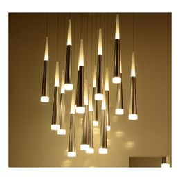 Pendant Lamps Modern Led Iron Metal Light Fixtures Fashion Bedroom Decorative Restaurant Dining Kitchen Drop Delivery Lights Lighting Dhrsf