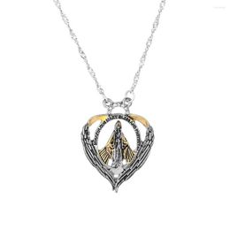 Pendant Necklaces 10Pcs Virgin Mary Necklace For Men & Women Religious Beliefs Jewellery Fashion Accessories T-218