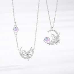 Pendant Necklaces 2023 Fashion Crystal Charm Pendent Necklace For Women Girls Party Birthday Jewellery Gift Choker