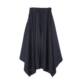 Men's Pants Men Gypsy Cotton Linen Wide-legged Loose Drawstring Hiphop Vintage Elastic Casual Baggy Hakama Hip-hopMen's