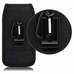 Belt Clip Holster Universal Phone Cases Leather Pouch For iPhone 14 13 Samsung Huawei Moto LG Nylon Sport Waist Pack Bag Flip Moblie Cellphone Covers