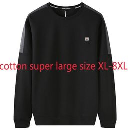 Men's T Shirts Arrival Super Large Autumn Men Long Sleeve Loose Spring Fashion O-neck Casual Knitted Shirt Plus Size XL2XL3XL4XL-7XL8XLMen