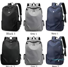 LL Backpack Yoga Bags Backpacks Laptop travel Outdoor Waterproof Sports Bags Teenager School Black Grey 33