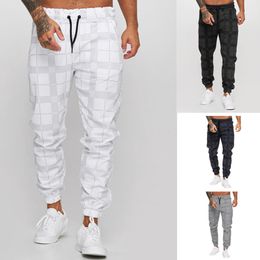 Men's Pants Jogger Men's Casual Pants Plaid Trousers Fashion Streetwear Men's Cargo Pants Fitness Gyms Sweatpants Mens Clothes 230320