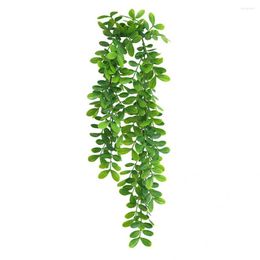 Decorative Flowers Practical Fake Hanging Plant Eco-friendly Fine Workmanship Artificial Leaves Garland