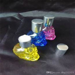 Hookahs Bones alcohol lamp glass bongs accessories Glass Smoking Pipes Colourful mini multi-colors