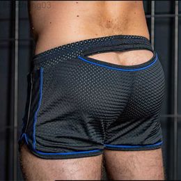 Men's Shorts 2023 M-3XL Men Running Fitness Shorts men Summer sexy fashionMale Breathable Mesh Quick Dry Sportswear Jogger Sports Shorts men W0320