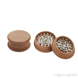 Smoking Pipes New 65mm Two-layer Smoke Grinder Wood Customised Smoke Grinder