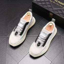 2023 Party Shoes Casual Sneakers Outdoor Trainers Walking Loafers Spring Autumn Mens Wedding Dress Breathable Non-Slip Sports Round Toe Male Footwear