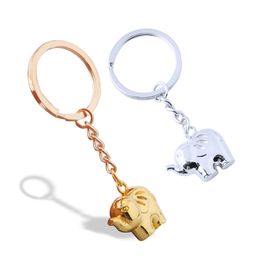 Creative Elephant Metal Keychain Lovely Animal Keychain Pendant Birthday Gift