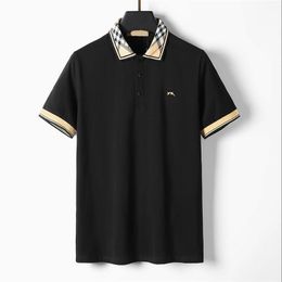 2023 designer stripe polo shirt t shirts snake polos bee floral mens High street fashion horse polo luxury T-shirt##03