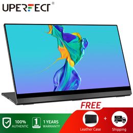 Monitors UPERFECT 4K Portable Monitor Touchscreen Gravity Sensor Automatic Rotate 15.6'' Slimmest 10-Point Touch UHD 3840x2160 Display 230320
