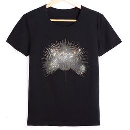 Women's T-Shirt Summer Short Sleeve Tshirts Diamond Peacock Print t shirt Women Cotton Tops Tees Basic Blouse Oversized t-shirt 5XL 230320