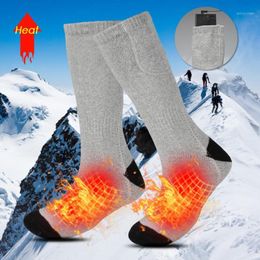 Sports Socks 1 Pair Heating Electric Heated Battery Rechargeable Winter Warm Stocking For Hunting Skiing Fishing Hiking1