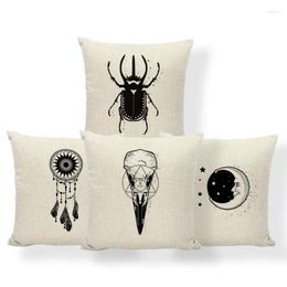 Pillow Custom Made Mysticism Cover Dolls 45X45Cm Polyester Linen Decoration Insects Hand Of Magic Hugging Case