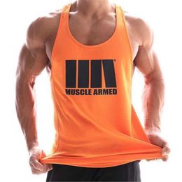 Men's Tank Tops Bodybuilding Stitng mesh Tank Tops Men Gym Workout Fitness sleeveless shirt Male Qui dry Undershirt Casual Singlet v Z0320