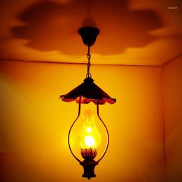 Pendant Lamps Stores In Europe And The Nostalgic Droplight Cafe Bar Lamp Wrought Iron Strange Copper Kerosene