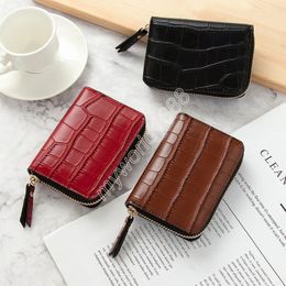 Wallets ID Cards Holders Anti Demagnetization Bank Credit Bus Cards Cover Coin Pouch Wallets Business Zipper Card Holder Organizer Bags