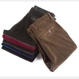 Men's Pants Wholesale Autumn And Spring Thick Section Corduroy Men's Casual Pants Loose Middle-aged Corduroy Trousers Straight Long Pants 230320