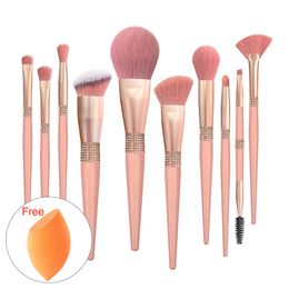 Beauty Items Wholesale Rose Gold Makeup Brush Custom Logo Manufacturers 12 pcs/14 pcs Face Makeup Brush Set