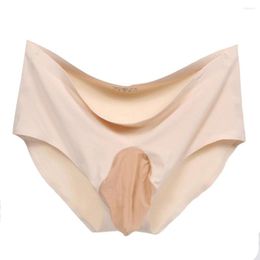 Underpants Sexy Gay Clothing Mens Seamless Underwear Men Penis Pouch Cover Mesh Briefs Erotic Man Sissy Sleeve Sheath Panties