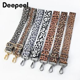 Bag Parts Accessories Deepeel 38cm Leopard Print Wide Shoulder Straps Womens 80140cm Adjustable Crossbody Colourful Long s Strap 230320