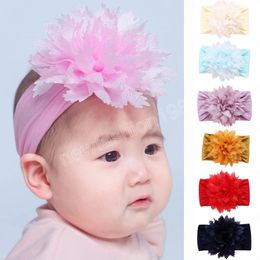 Baby Hair Accessories Nylon Flower Headdress Children's Hair Band Infant Soft Hair Band Headband Baby Accessories Baby Headband