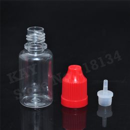 packing bottles 2500pcs PET 15ML Plastic Dropper Bottles With Childproof Cap With Long Thin Tip