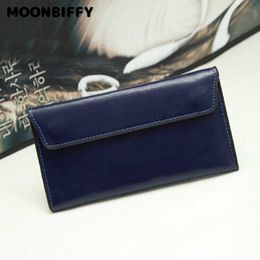 Wallets Slim Genuine Leather Women Wallet Female Long Clutch Coin Purses Design Wallets and Purses Ladies Card Holder 2022 G230308